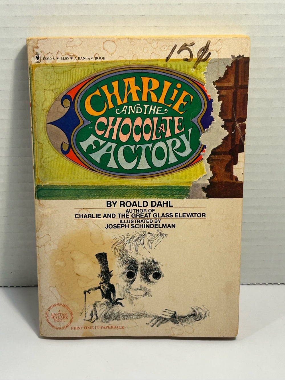 CHARLIE AND THE CHOCOLATE FACTORY PAPERBACK BOOK VINTAGE 1977 ROALD DAHL